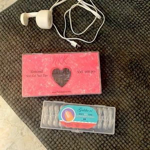 Gel x tips extra short almond flash light included